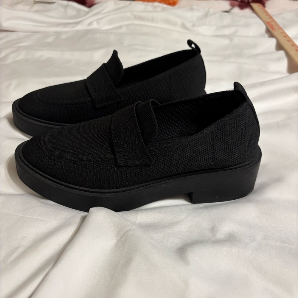 Steven New York Black Knit Slip On Loafers Comfort Shoes - Picture 3 of 7
